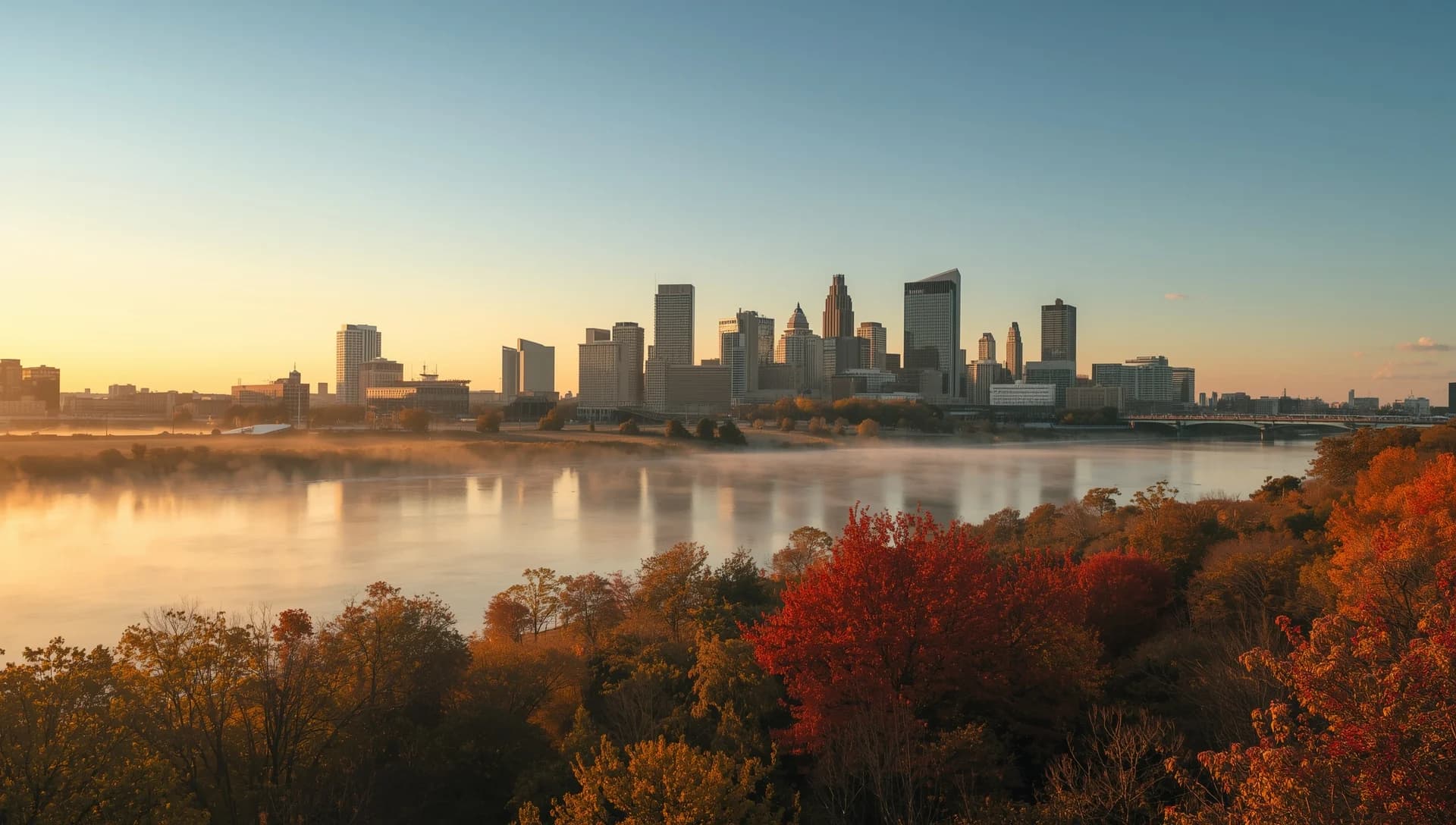 Beautiful Massachusetts skyline at sunrise - symbolizing hope and new beginnings in recovery
